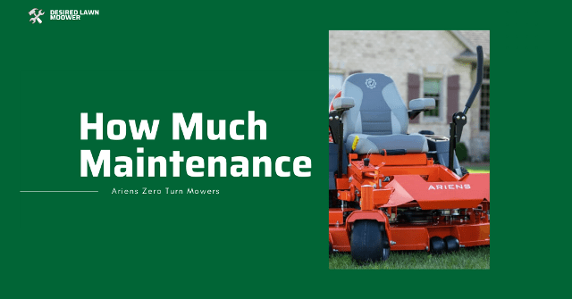 Ariens Zero turn Maintenance