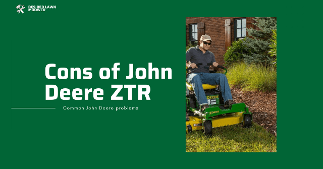 John Deere zero turn mower problems