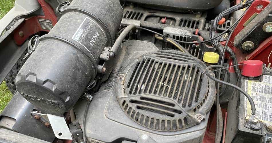 lawn mower engine cooling times