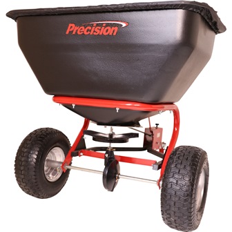 precision tow behind spreader review