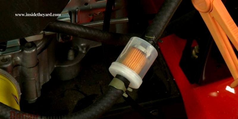 riding lawn mower fuel filter not filling up