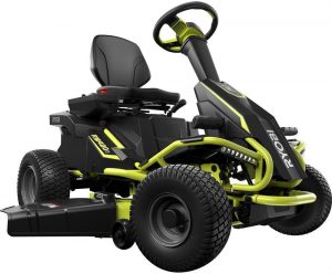 Ryobi 38 inches 100 Ah Battery Electric Rear Engine Riding Lawn Mower RY48111